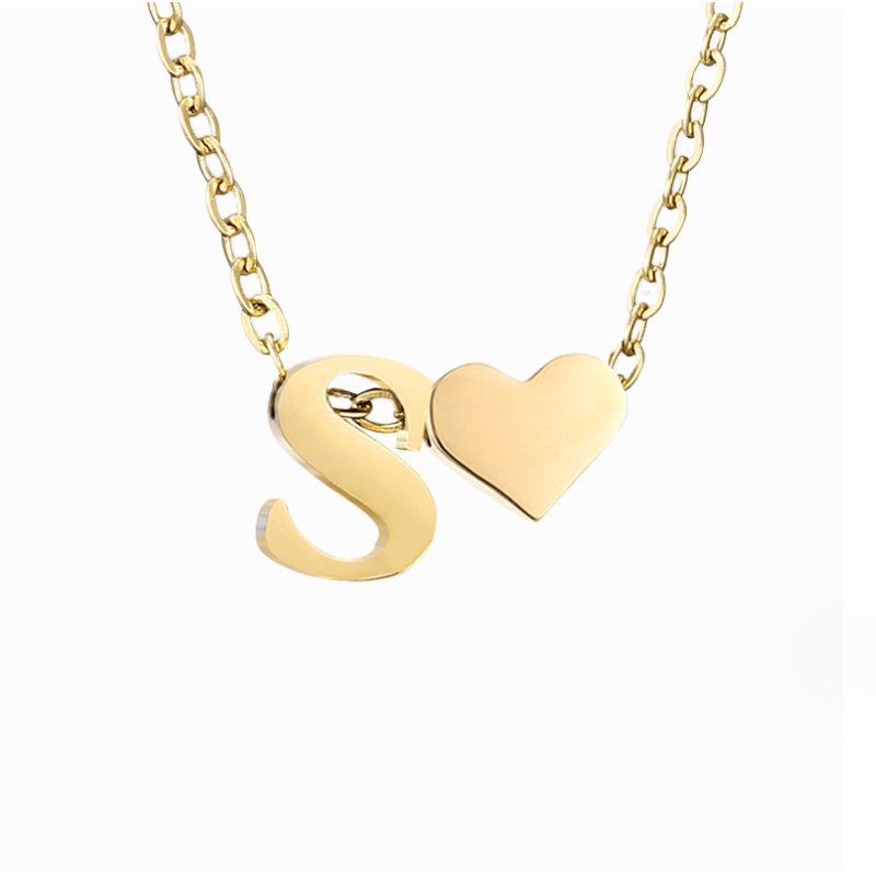 Niamh - Love & Letter Initial Necklace — bringing modern charm to your space. Niamh - Love & Letter Initial Necklace — bringing modern charm to your space.