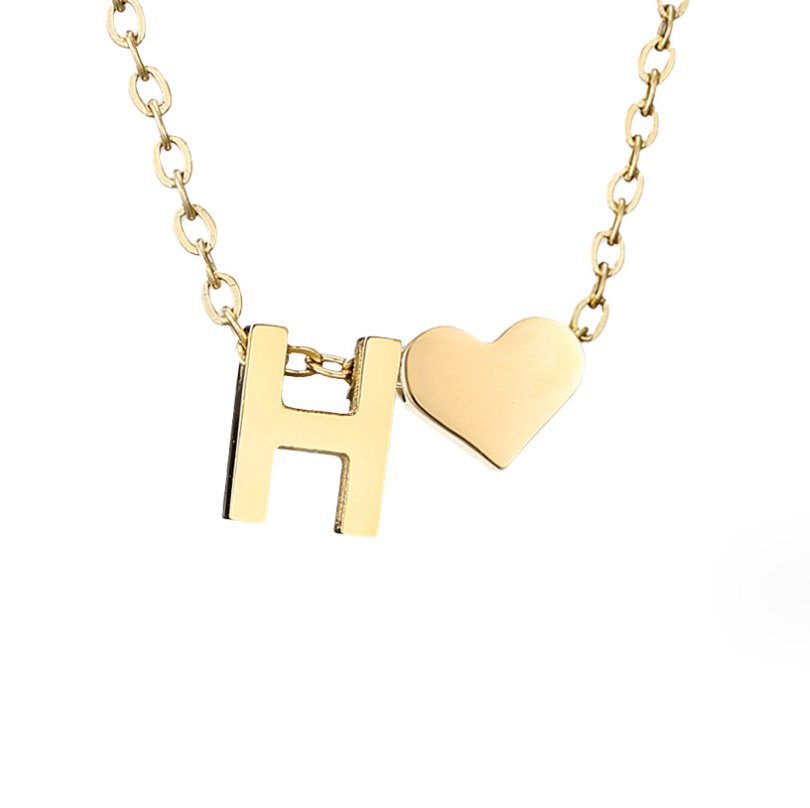 Niamh - Love & Letter Initial Necklace — bringing modern charm to your space. Niamh - Love & Letter Initial Necklace — bringing modern charm to your space.