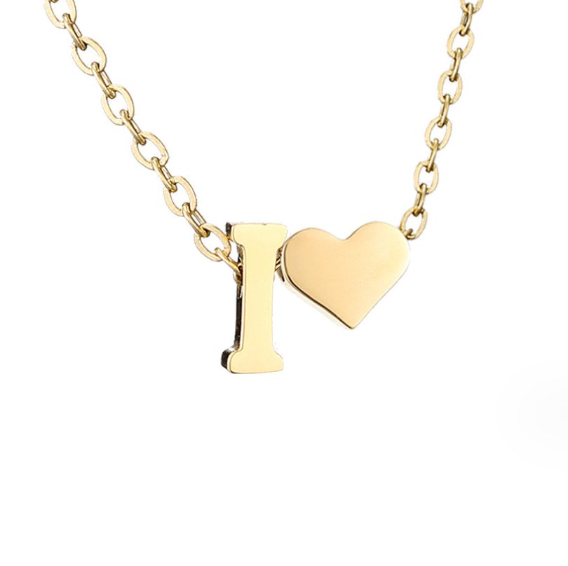 Niamh - Love & Letter Initial Necklace — bringing modern charm to your space. Niamh - Love & Letter Initial Necklace — bringing modern charm to your space.