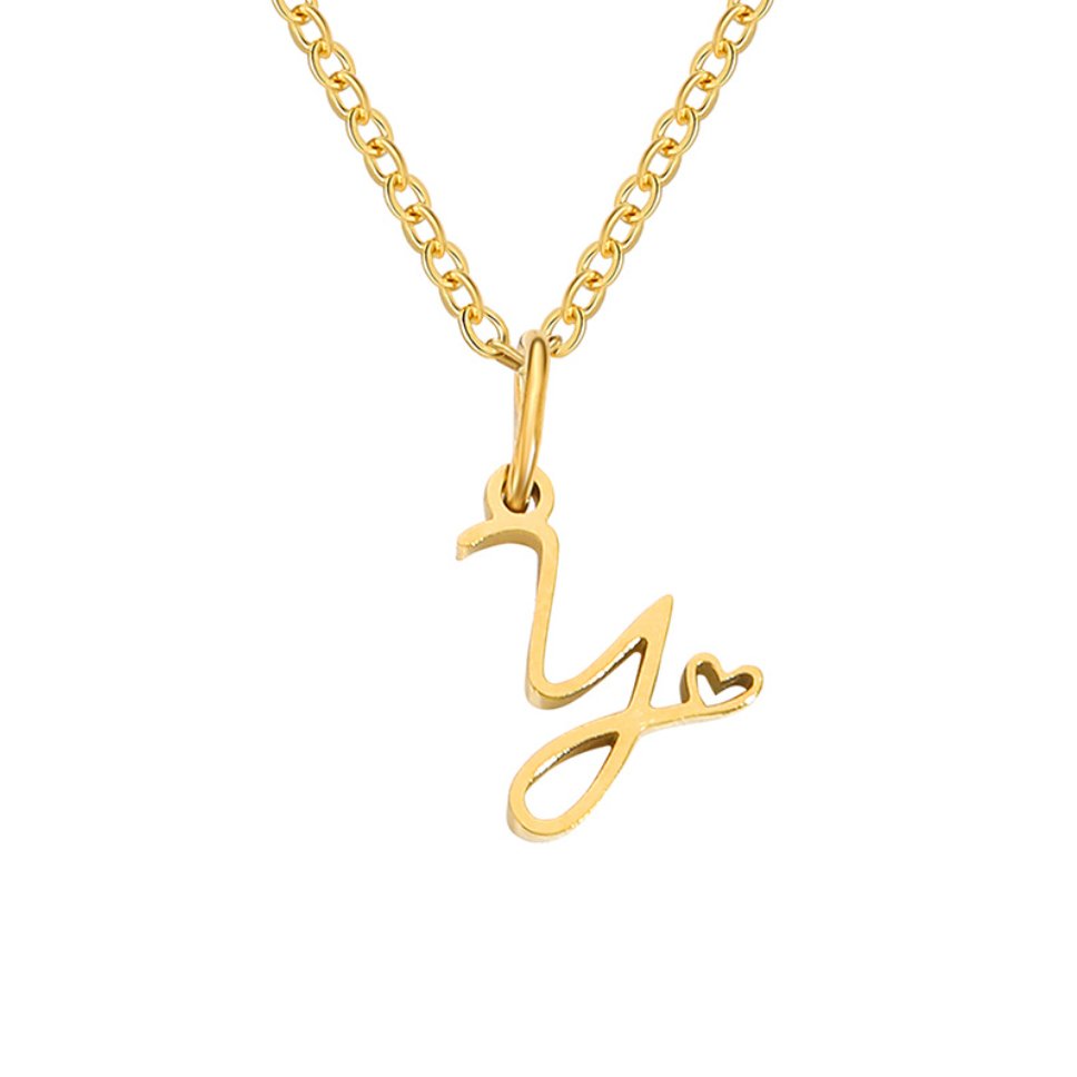Skyla - Letter Heart Necklace — made with care and attention to detail. Skyla - Letter Heart Necklace — made with care and attention to detail.