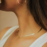 Flora - Bold Herringbone Necklace — bringing modern charm to your space. Flora - Bold Herringbone Necklace — bringing modern charm to your space.