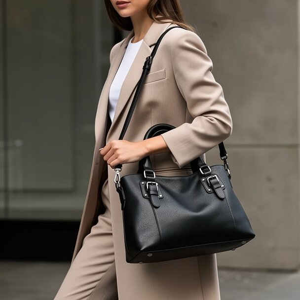 Handtasche für Frauen | Leder Umhängetasche | Schultertasche | Lunava