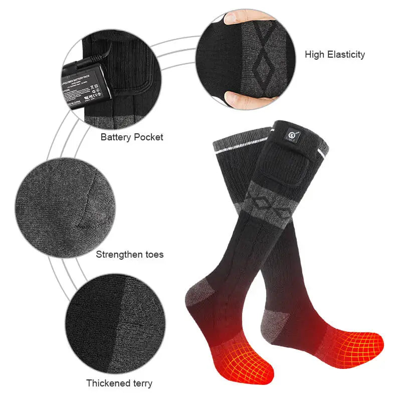 Männer Frauen 7.4V Mobile Wärmende beheizbare Socken