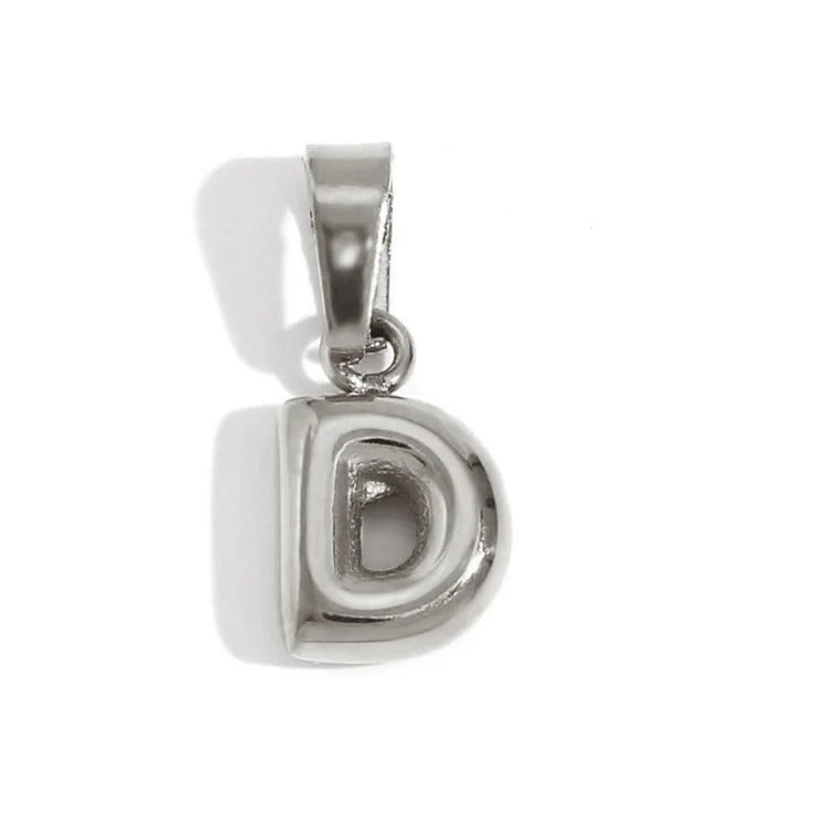Esme - Bubble Letter Necklace Silver — designed to inspire your lifestyle. Esme - Bubble Letter Necklace Silver — designed to inspire your lifestyle.