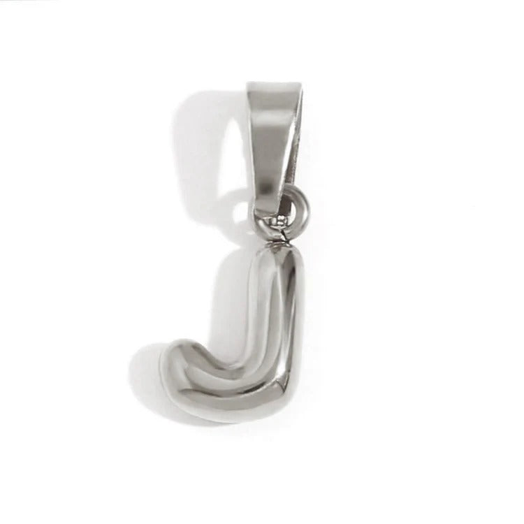 Esme - Bubble Letter Necklace Silver — designed to inspire your lifestyle. Esme - Bubble Letter Necklace Silver — designed to inspire your lifestyle.