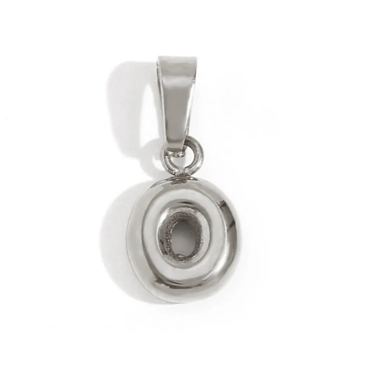 Esme - Bubble Letter Necklace Silver — designed to inspire your lifestyle. Esme - Bubble Letter Necklace Silver — designed to inspire your lifestyle.