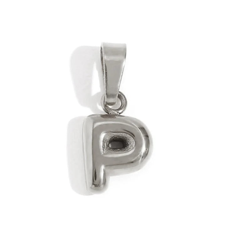Esme - Bubble Letter Necklace Silver — designed to inspire your lifestyle. Esme - Bubble Letter Necklace Silver — designed to inspire your lifestyle.
