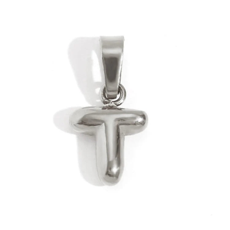 Esme - Bubble Letter Necklace Silver — designed to inspire your lifestyle. Esme - Bubble Letter Necklace Silver — designed to inspire your lifestyle.