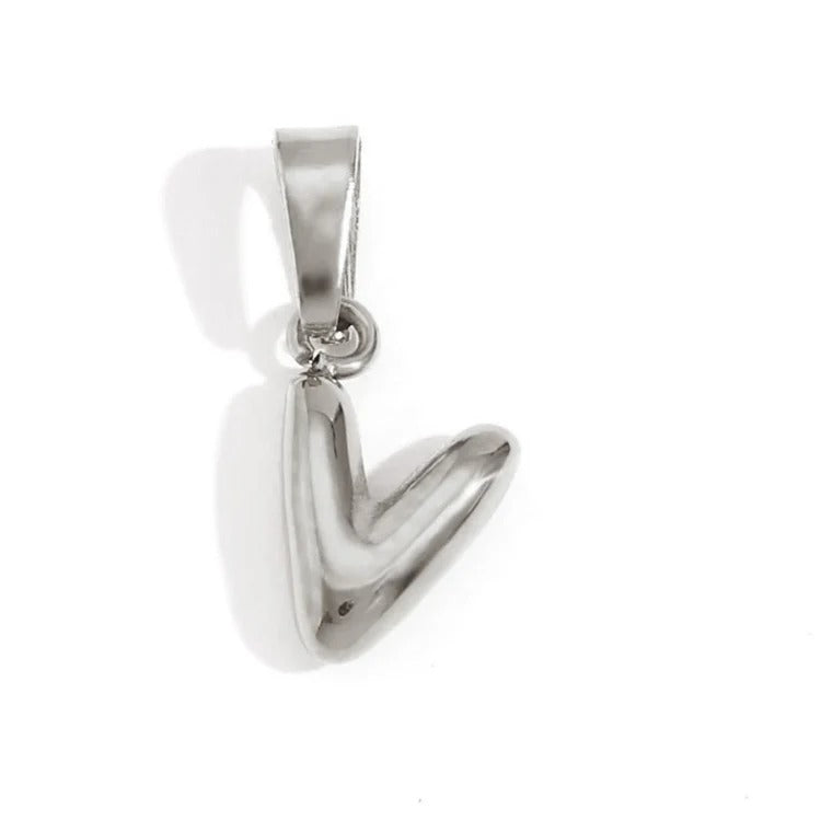 Esme - Bubble Letter Necklace Silver — designed to inspire your lifestyle. Esme - Bubble Letter Necklace Silver — designed to inspire your lifestyle.