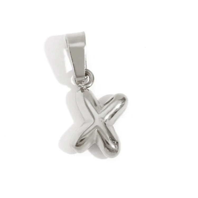 Esme - Bubble Letter Necklace Silver — designed to inspire your lifestyle. Esme - Bubble Letter Necklace Silver — designed to inspire your lifestyle.