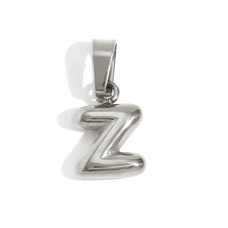 Esme - Bubble Letter Necklace Silver — designed to inspire your lifestyle. Esme - Bubble Letter Necklace Silver — designed to inspire your lifestyle.