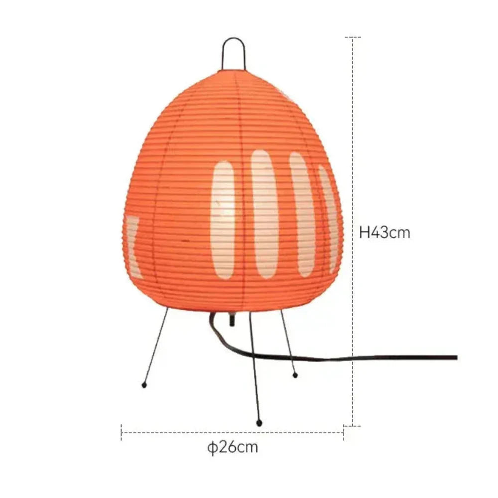 Tischlampe Reispapier Retro Japanisch Design
