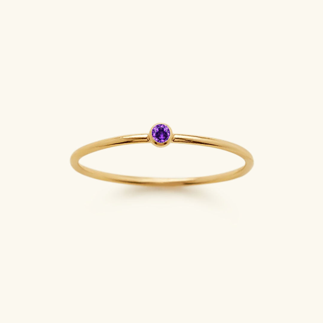 Briony - Birthstone Stacker Ring — made with care and attention to detail. Briony - Birthstone Stacker Ring — made with care and attention to detail.