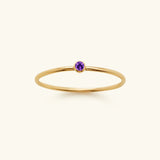 Briony - Birthstone Stacker Ring — made with care and attention to detail. Briony - Birthstone Stacker Ring — made with care and attention to detail.