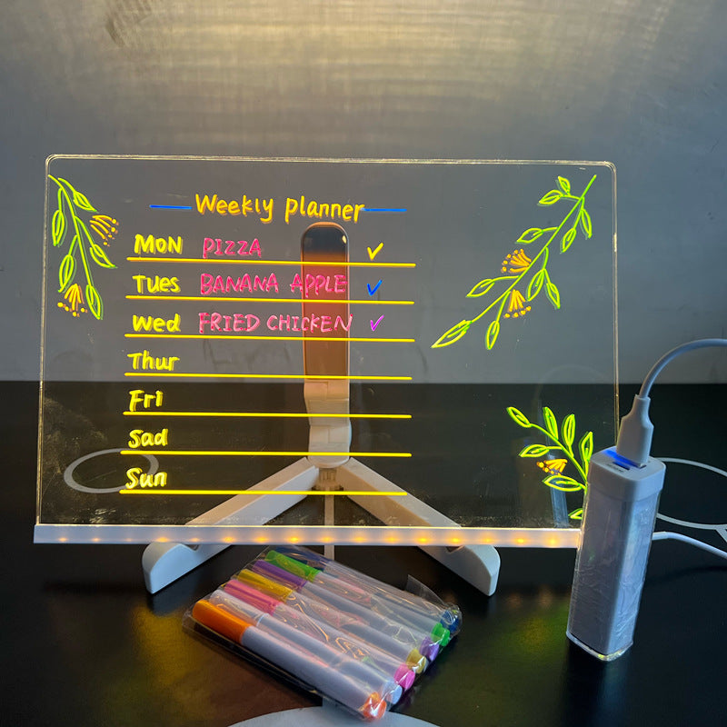 LED Schreibtafel Kinder Leuchtendes Zeichenbrett