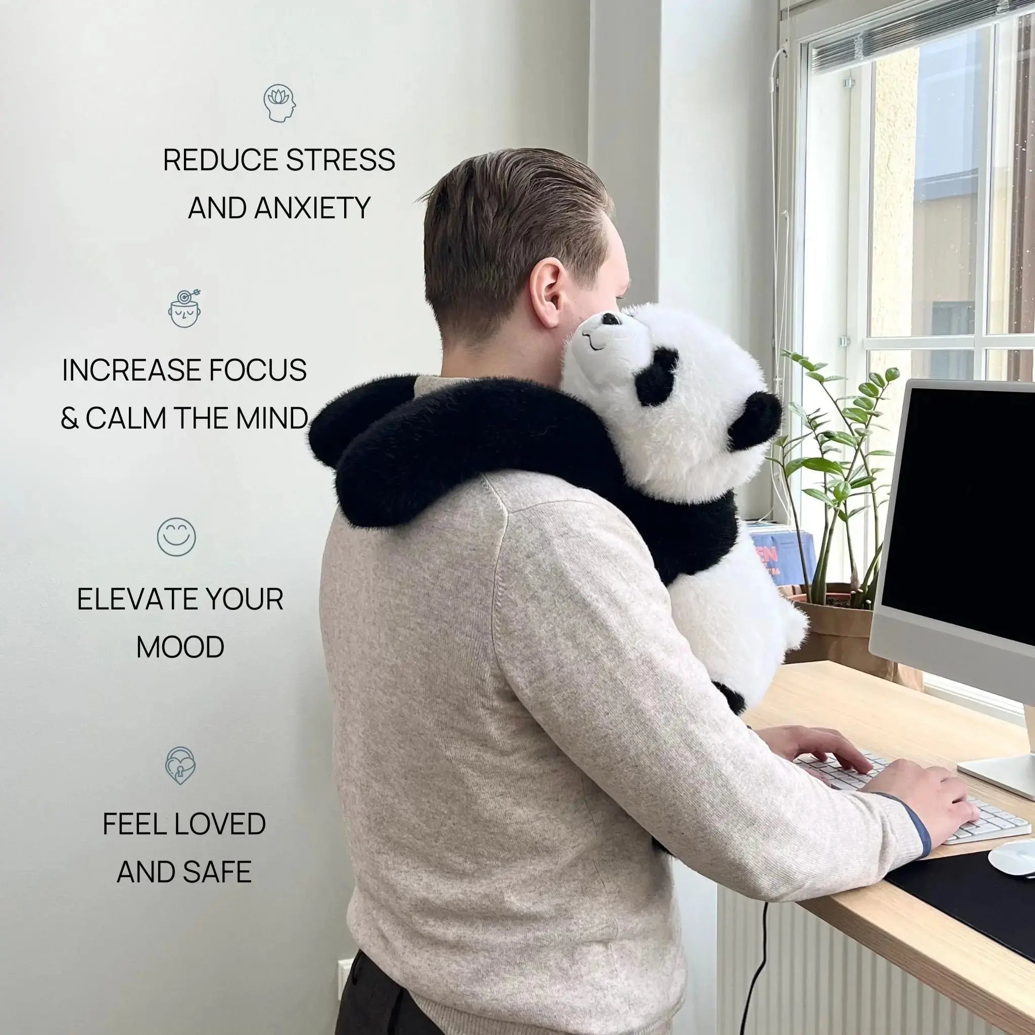 Kuscheltier gegen Stress | Plüschtier zur Entspannung | Kuschelfreund