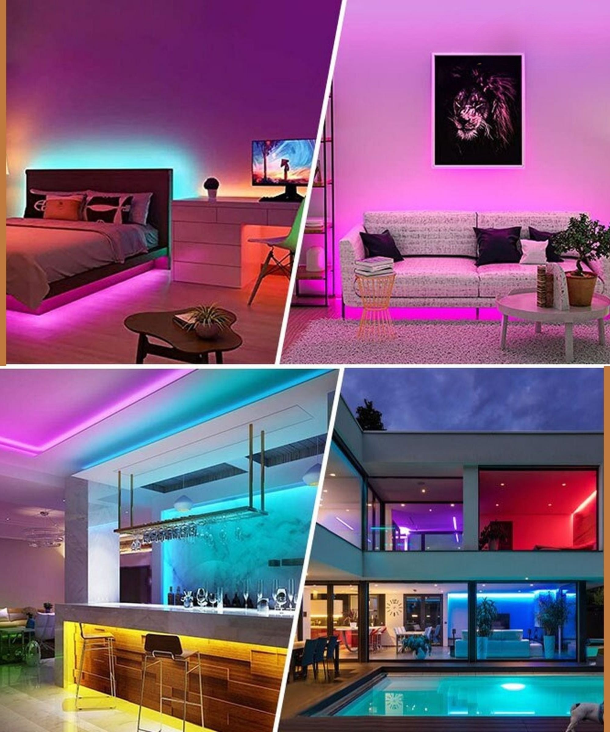LED-Streifen 15 Meter | LED-Streifen mit App & Fernbedienung | LED-Beleuchtung | StreifLux