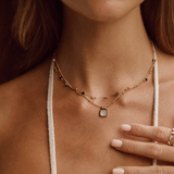 Cora - White Shell Pendant Necklace — crafted for everyday quality. Cora - White Shell Pendant Necklace — crafted for everyday quality.