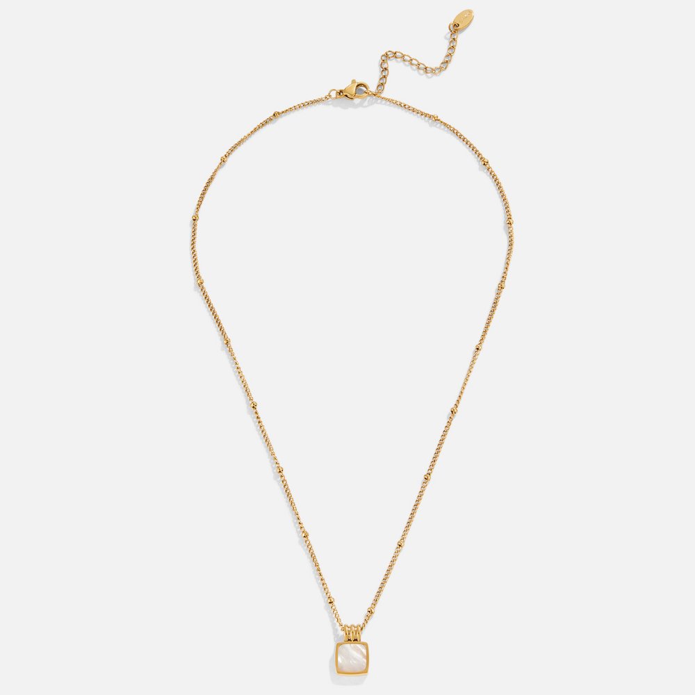 Cora - White Shell Pendant Necklace — crafted for everyday quality. Cora - White Shell Pendant Necklace — crafted for everyday quality.