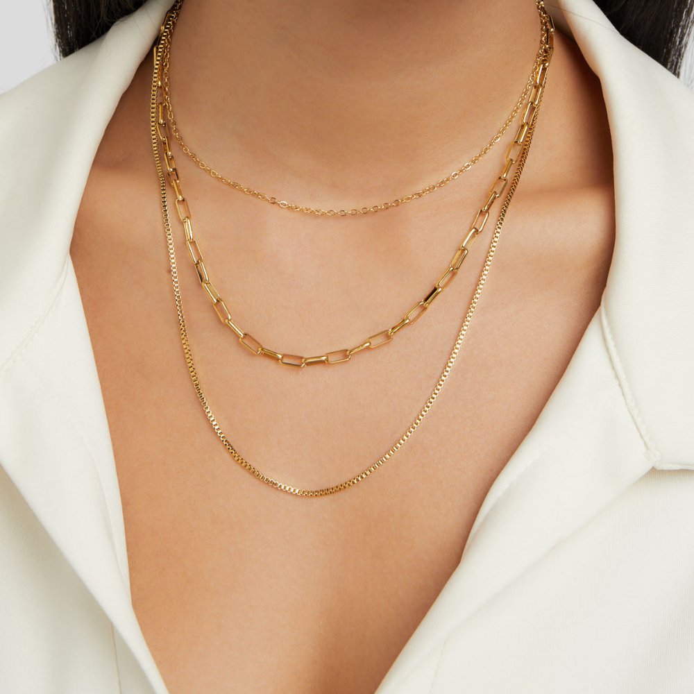 Yelena - Layered Chain Necklace — made with care and attention to detail. Yelena - Layered Chain Necklace — made with care and attention to detail.