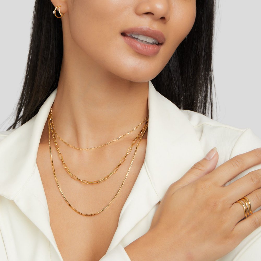 Yelena - Layered Chain Necklace — made with care and attention to detail. Yelena - Layered Chain Necklace — made with care and attention to detail.