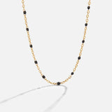 Noa - Black Bead Necklace — made with care and attention to detail. Noa - Black Bead Necklace — made with care and attention to detail.