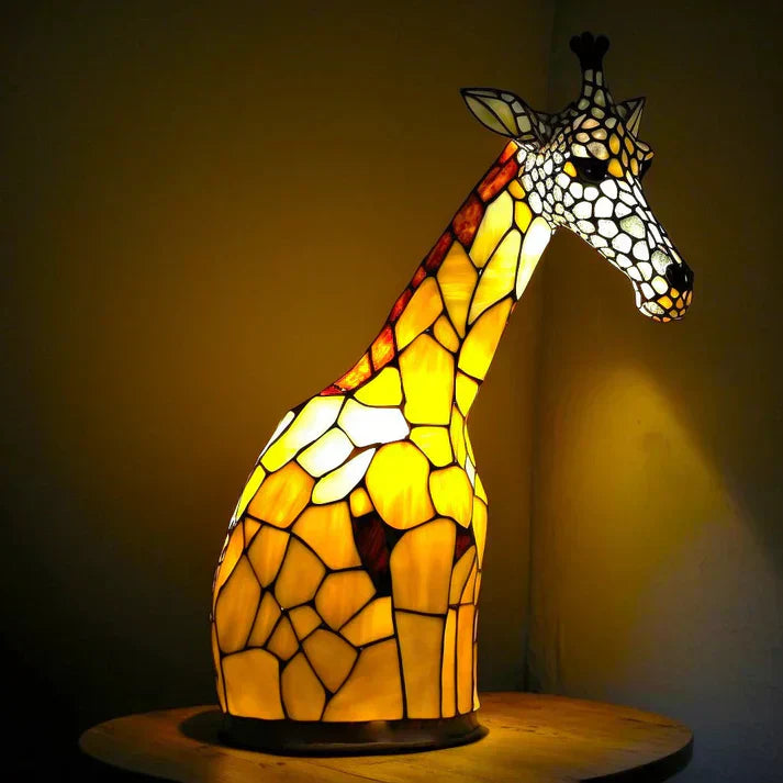 Tischlampe Glas Kunst Tier Design