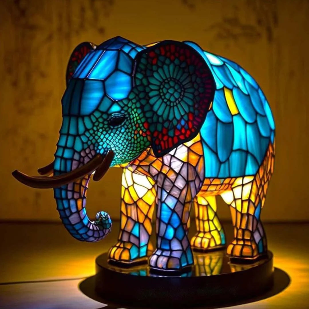 Tischlampe Glas Kunst Tier Design
