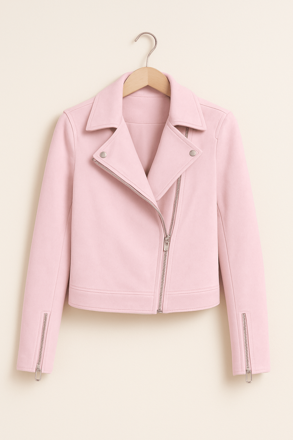 Wildleder-Look Bikerjacke für Frauen | Cool & Elegant