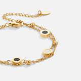 Sophia - Onyx & White Stone Bracelet — made with care and attention to detail. Sophia - Onyx & White Stone Bracelet — made with care and attention to detail.