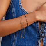 Sophia - Onyx & White Stone Bracelet — made with care and attention to detail. Sophia - Onyx & White Stone Bracelet — made with care and attention to detail.