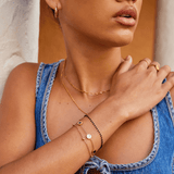 Sophia - Onyx & White Stone Bracelet — made with care and attention to detail. Sophia - Onyx & White Stone Bracelet — made with care and attention to detail.