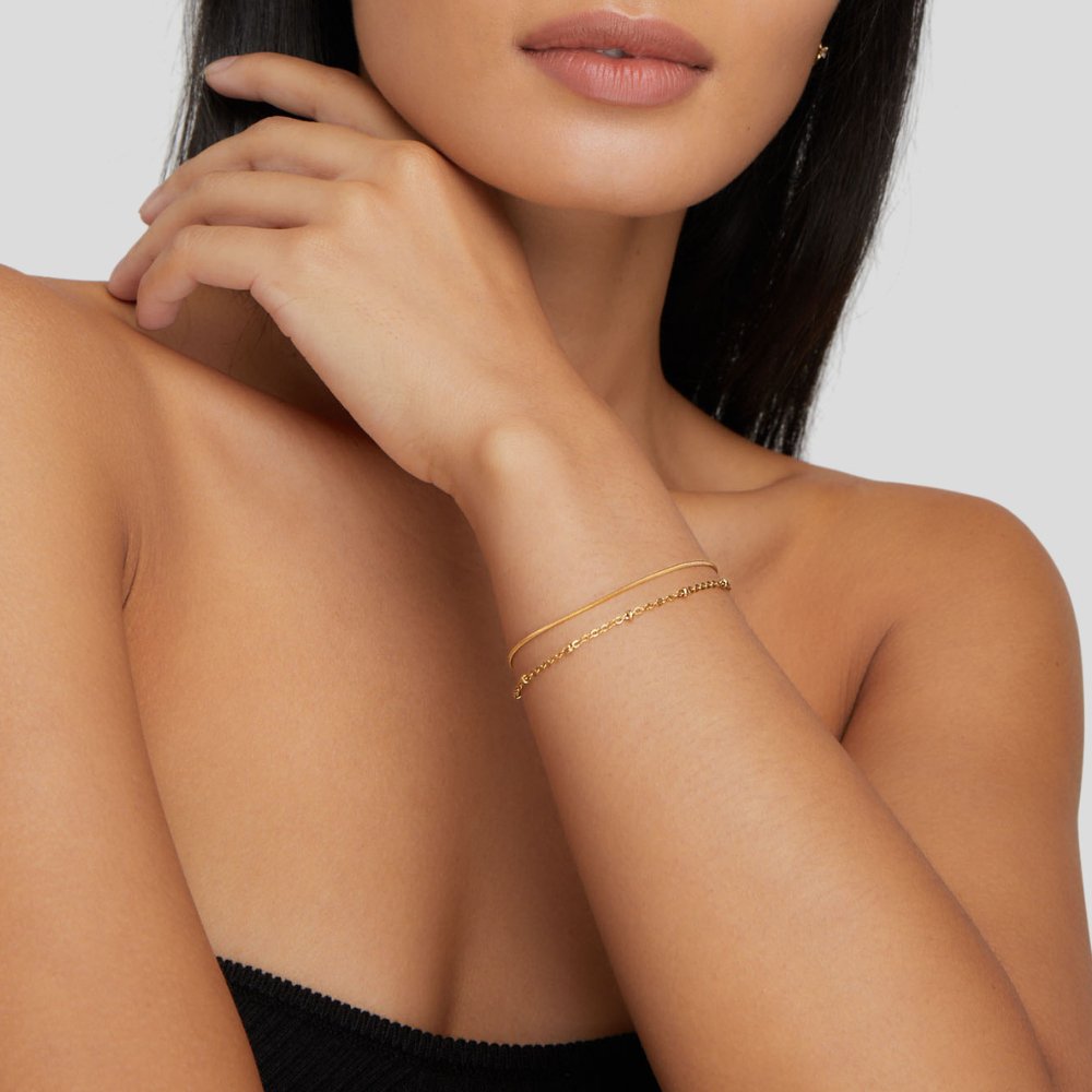 Pamela - Beaded Chain Bracelet — made with care and attention to detail. Pamela - Beaded Chain Bracelet — made with care and attention to detail.