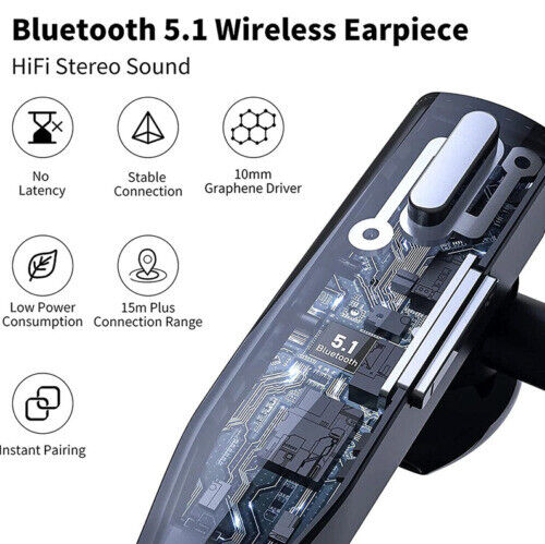 Trucker Dual Mic Drahtloses Bluetooth 5.1 Noise Cancelling Headset/Ohrenhörer