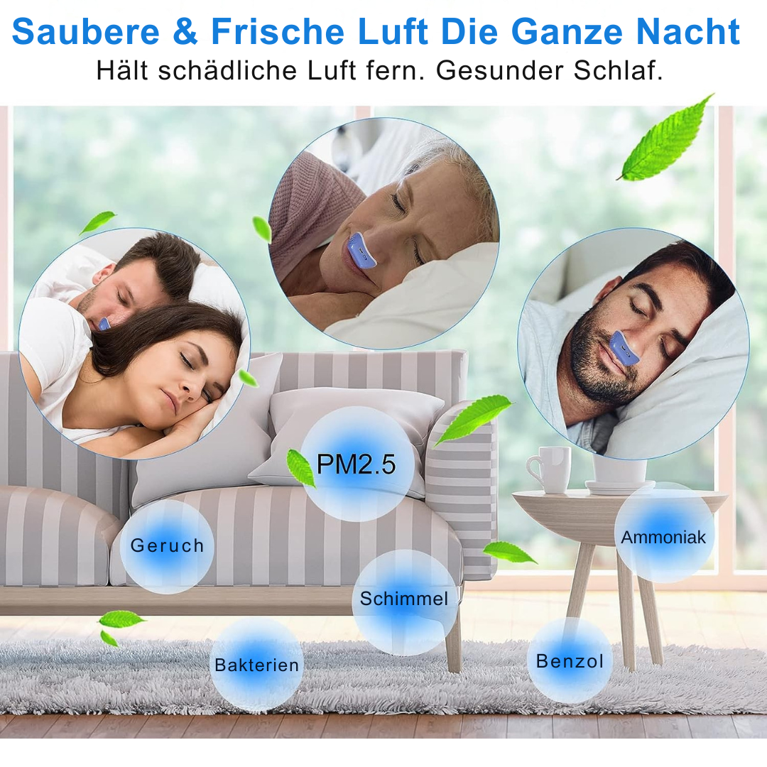 Micro-CPAP Schlafapnoe-Gerät für Reisen & Anti-Schnarchen