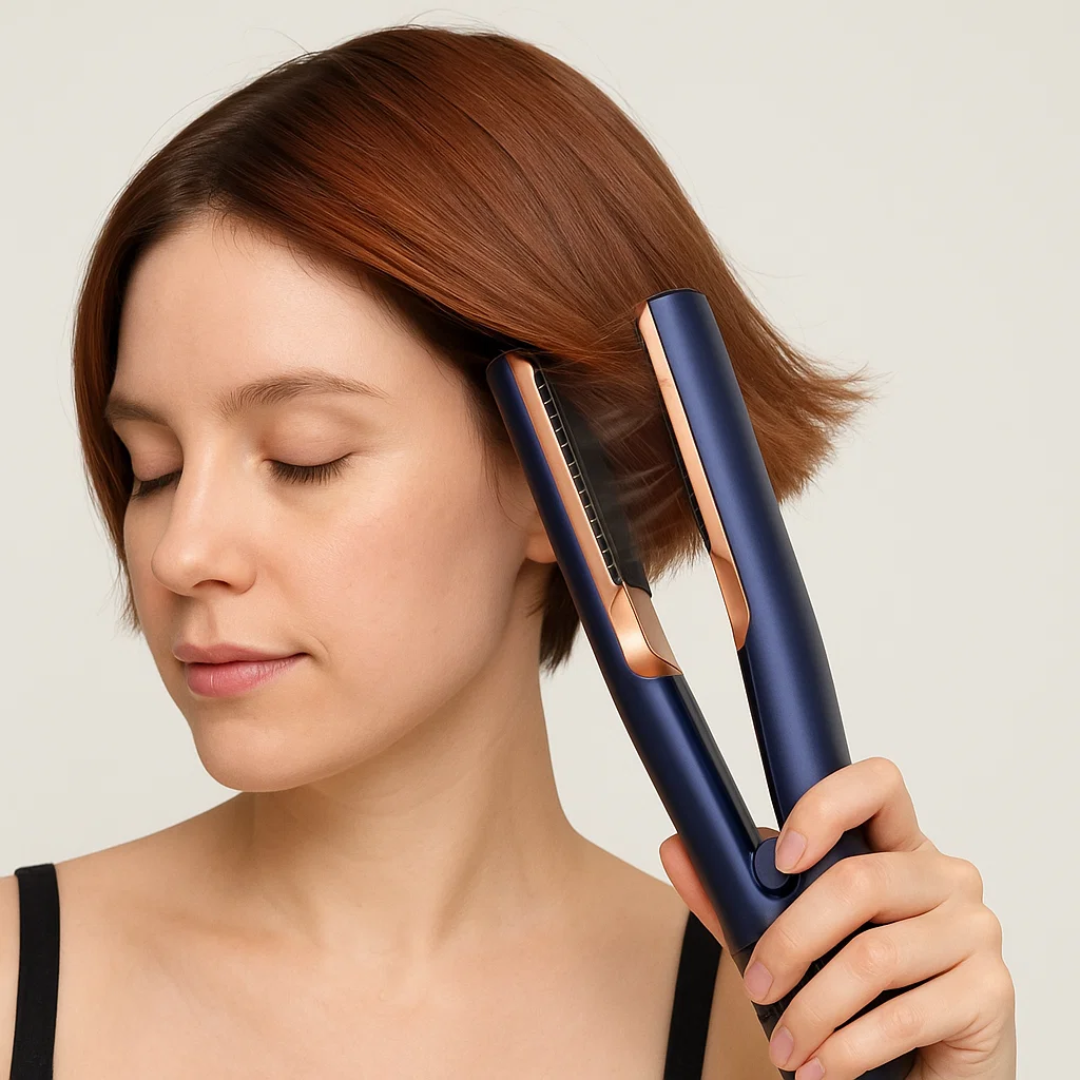 2-in-1 Föhn- und Glätteisen für müheloses Haarestyling