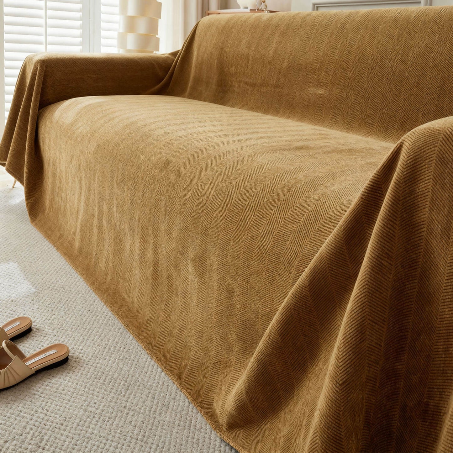 Housse de canapé géométrique pour chiens - Protection pour canapé 3 places