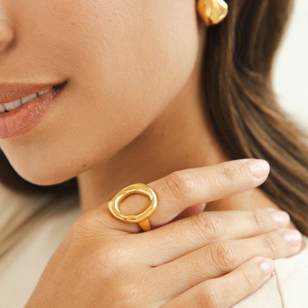 Vina - Melted Gold Ring — designed to inspire your lifestyle. Vina - Melted Gold Ring — designed to inspire your lifestyle.