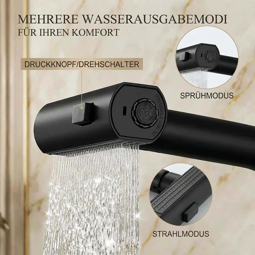 Ausziehbarer Küchenwasserhahn | Rückziehbarer Küchenwasserhahn mit 5 Sprühmodi | FlexiHahn