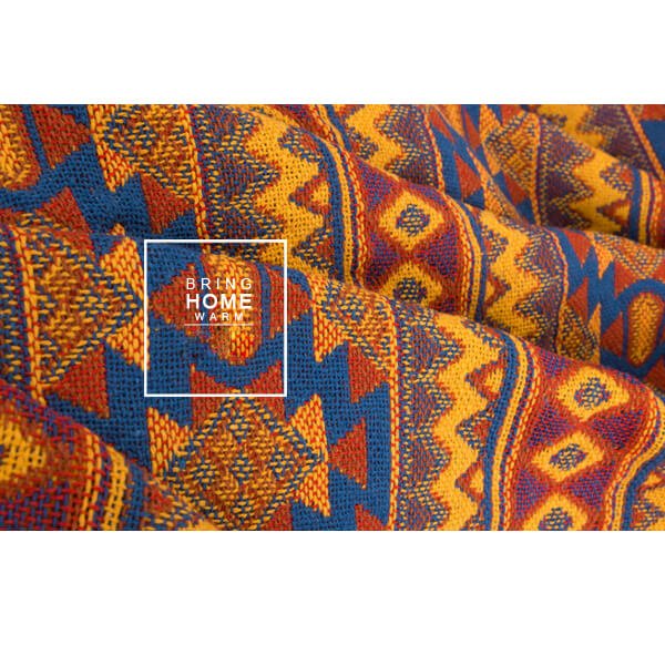 Plaid gaufré doux tissé pour une décoration intérieure confortable