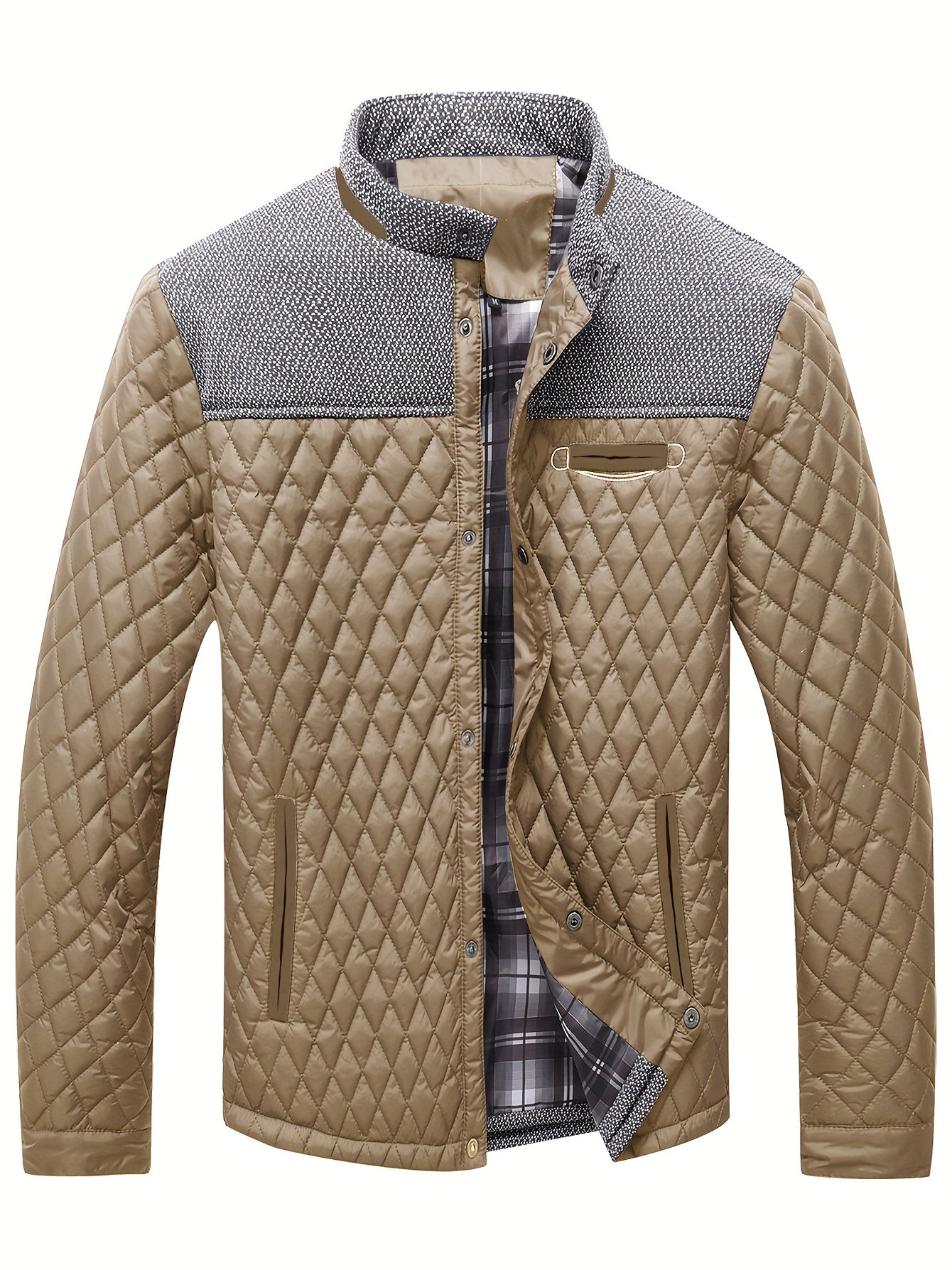Leichte gesteppte Jacke für Herren – Warmer Komfort &amp; Moderner Casual-Stil