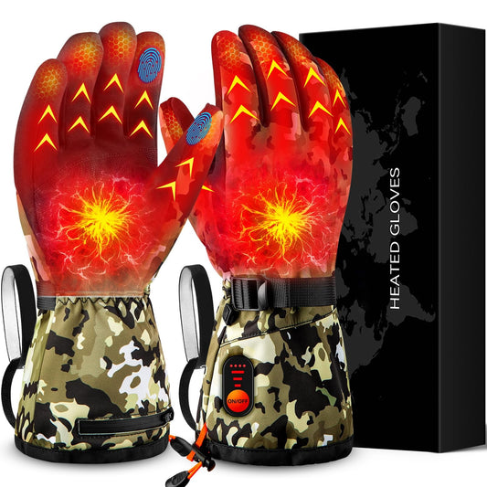 Waterproof Rechargeable Heated Gloves for Winter Warmth and Comfort
