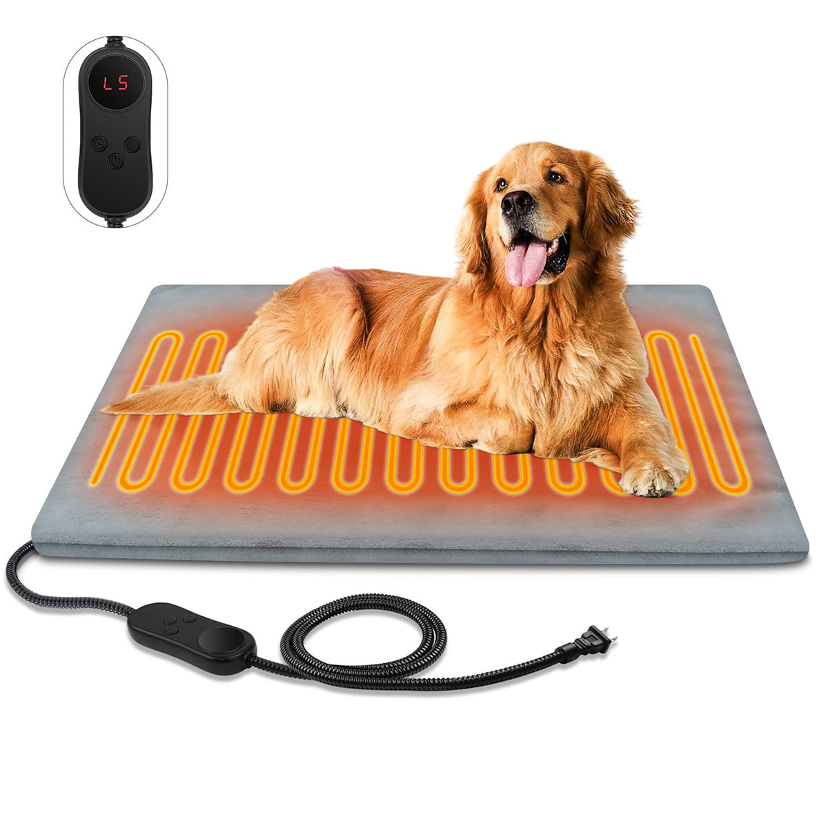 Waterproof Heated Pet Pad for Dogs & Cats - Outdoor Heating Mat