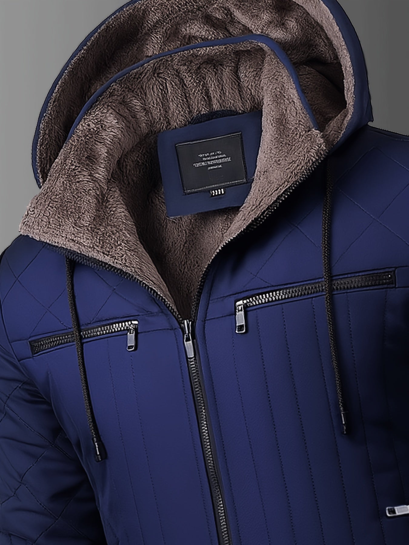 Veste d'hiver pour hommes – Veste à capuche thermoisolée pour les températures plus humides