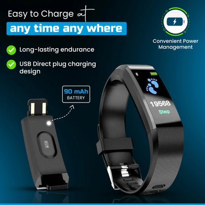 Senioren-Smartwatch - Aktivitätsverfolgung - Écran LED