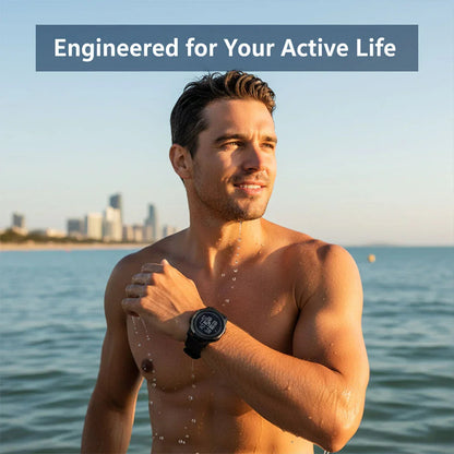 Ultradünne Uhr - Wasserfest - Digitalanzeige