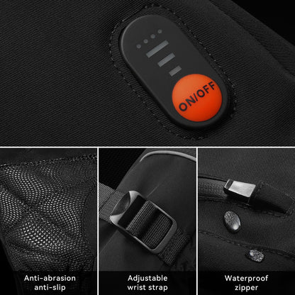 Gants chauffants rechargeables à écran tactile - Imperméables et chauds pour l'hiver