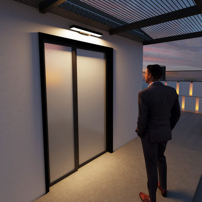 Applique murale extérieure à LED avec détecteur de mouvement - Éclairage de sécurité résistant aux intempéries