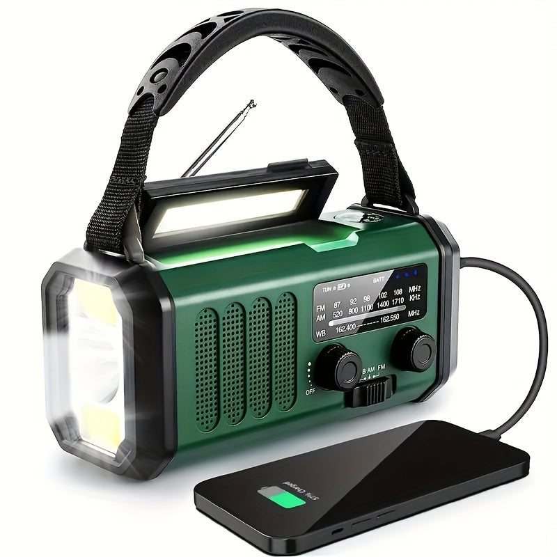 StormMate X10 Notfallradio mit 10.000 mAh Powerbank | Solar, Handkurbel & USB-C | LED-Licht, SOS-Alarm & Kompass | AM/FM/NOAA