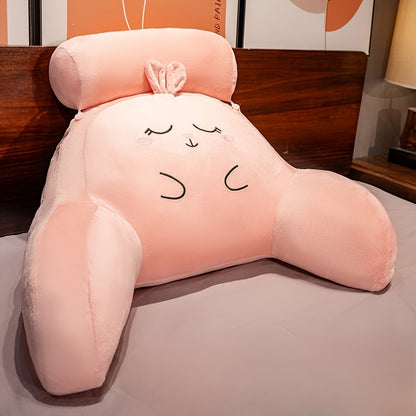 Cuddle Cushion: Ergonomic Reading Pillow for Back Support, Washable, Adjustable for Beds & Sofas